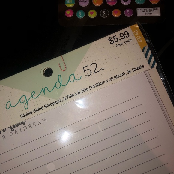 NEW bundle of Agenda 52 planner stickers & refill paper - Picture 2 of 4